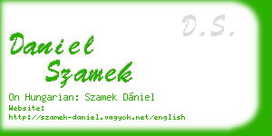 daniel szamek business card